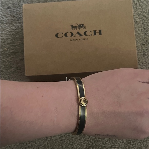 Coach Gold-Tone Bangle Bracelet - Picture 3 of 6